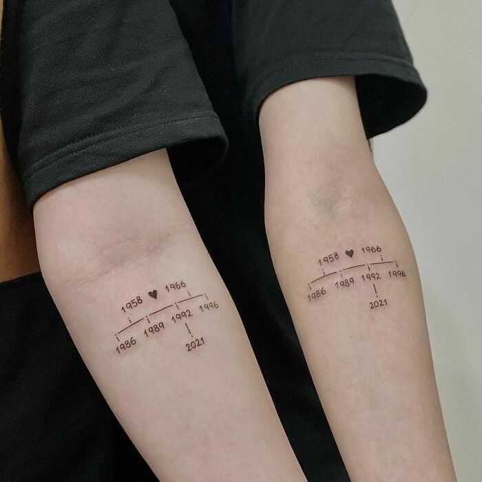 42 tatuagens de irmão e irmã que ficariam incompletas sem a outra 23