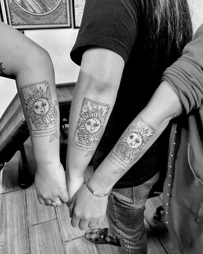 42 tatuagens de irmão e irmã que ficariam incompletas sem a outra 39