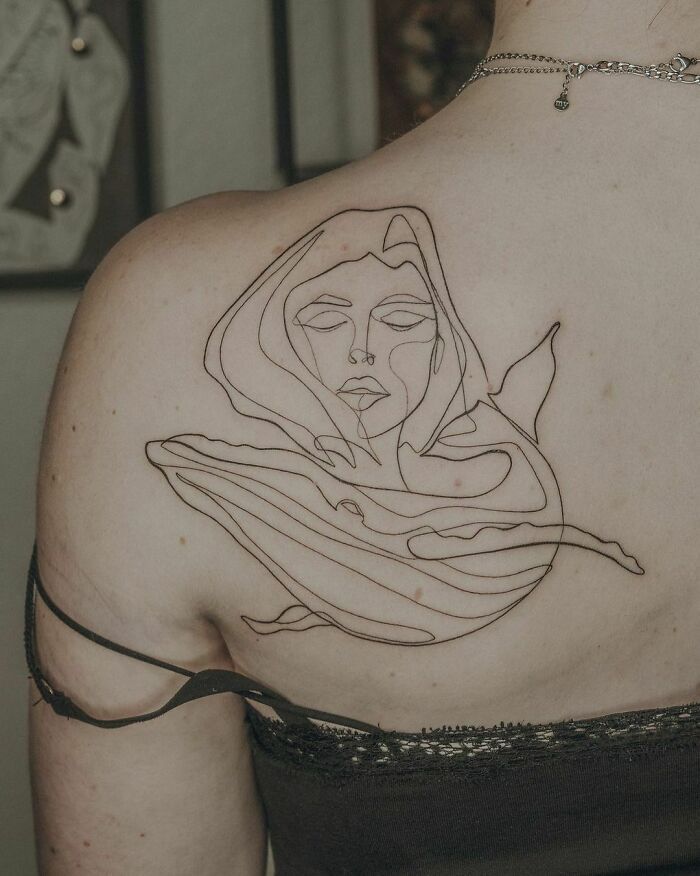 42 tatuagens de linha única que são pura perfeição 17