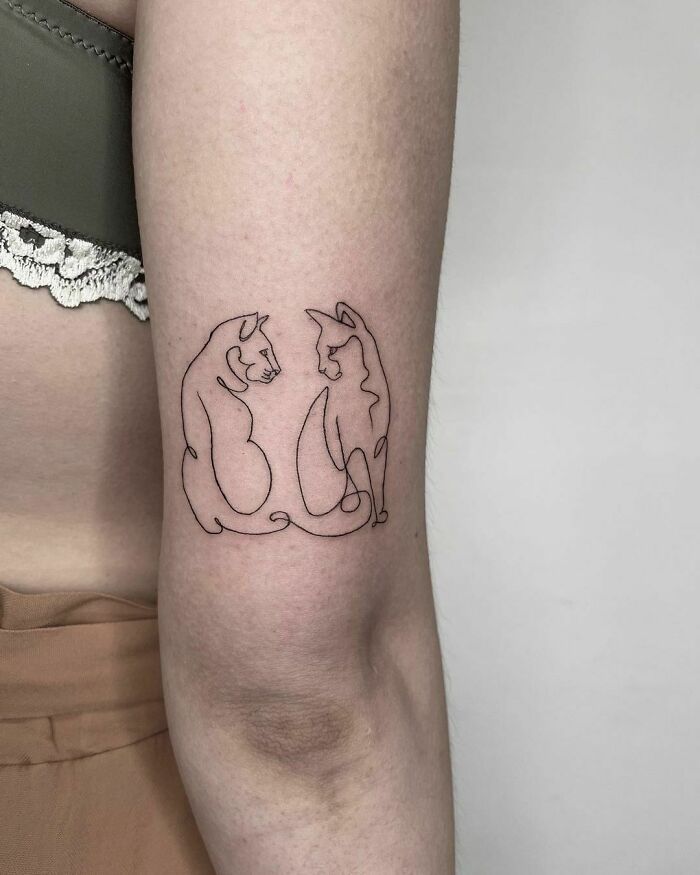 42 tatuagens de linha única que são pura perfeição 22