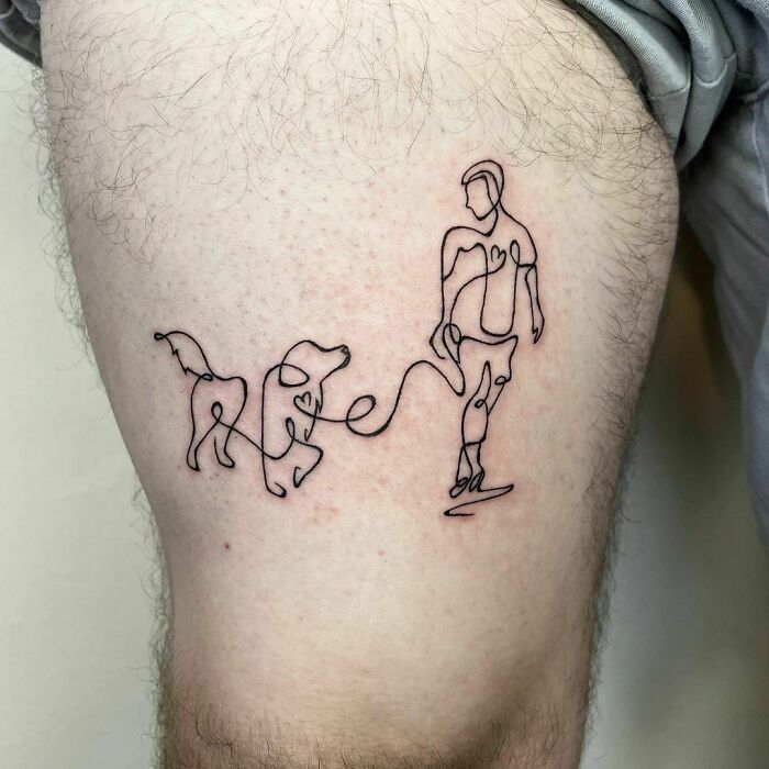 42 tatuagens de linha única que são pura perfeição 28