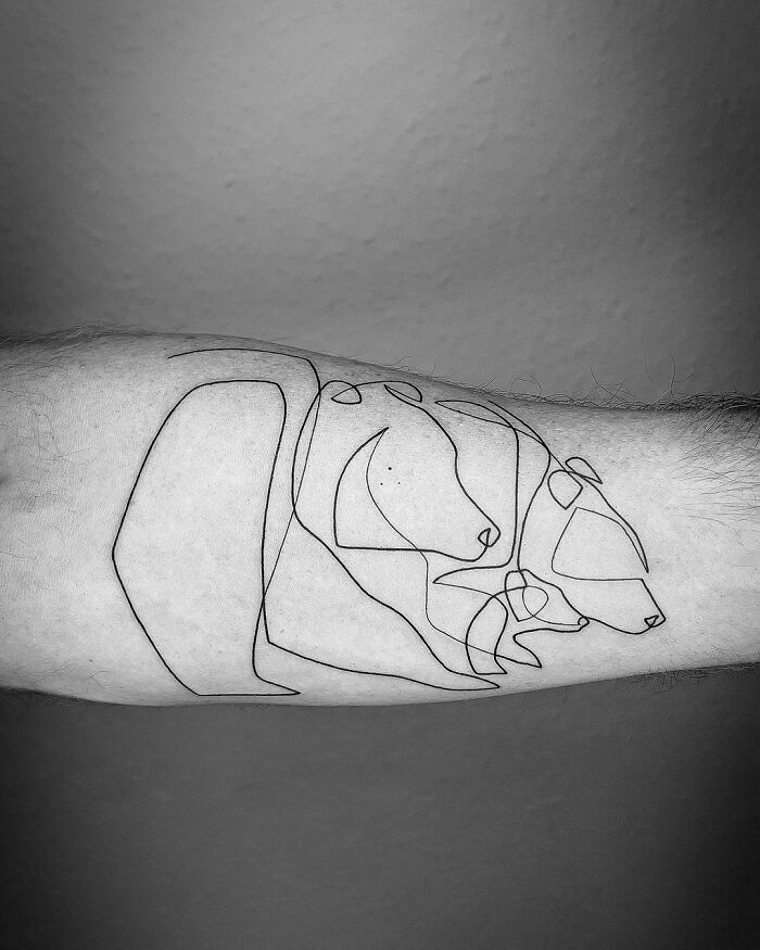 42 tatuagens de linha única que são pura perfeição 35