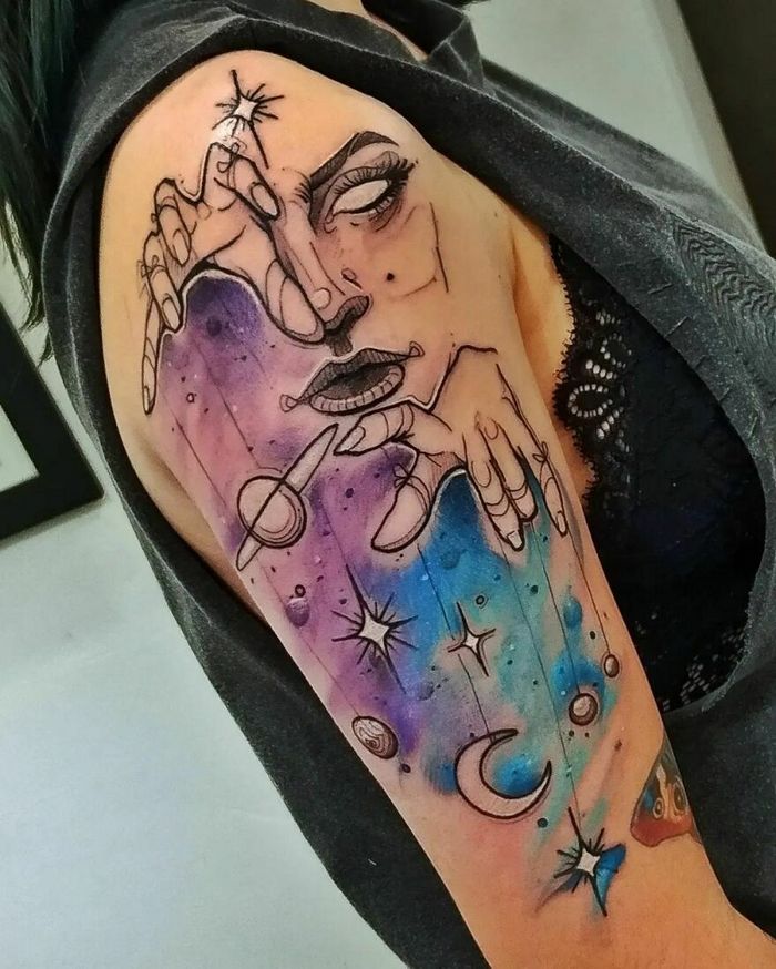 40 tatuagens em aquarela tão lindas que vai de inspirar 26