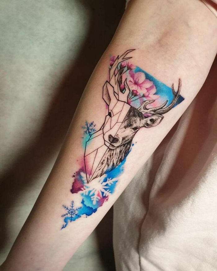 40 tatuagens em aquarela tão lindas que vai de inspirar 28