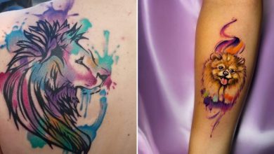 40 tatuagens em aquarela tão lindas que vai de inspirar 45