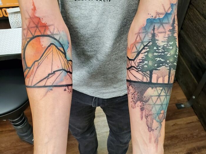 42 tatuagens geométricas que têm tudo a ver com formas e criatividade 18