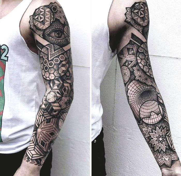42 tatuagens geométricas que têm tudo a ver com formas e criatividade 37