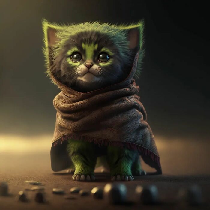 Artista reimaginou personagens famosos de desenhos animados e filmes como adoráveis gatinhos (40 fotos) 11 Artista reimaginou personagens famosos de desenhos animados e filmes como adoráveis gatinhos (40 fotos) 11