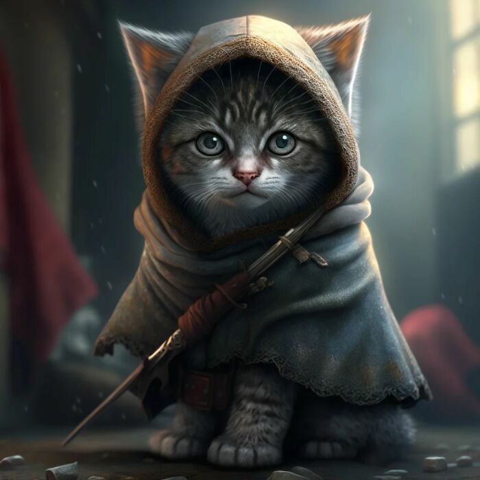 Artista reimaginou personagens famosos de desenhos animados e filmes como adoráveis gatinhos (40 fotos) 13 Artista reimaginou personagens famosos de desenhos animados e filmes como adoráveis gatinhos (40 fotos) 13