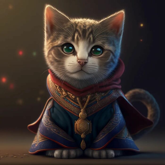 Artista reimaginou personagens famosos de desenhos animados e filmes como adoráveis ​​gatinhos (40 fotos) 16