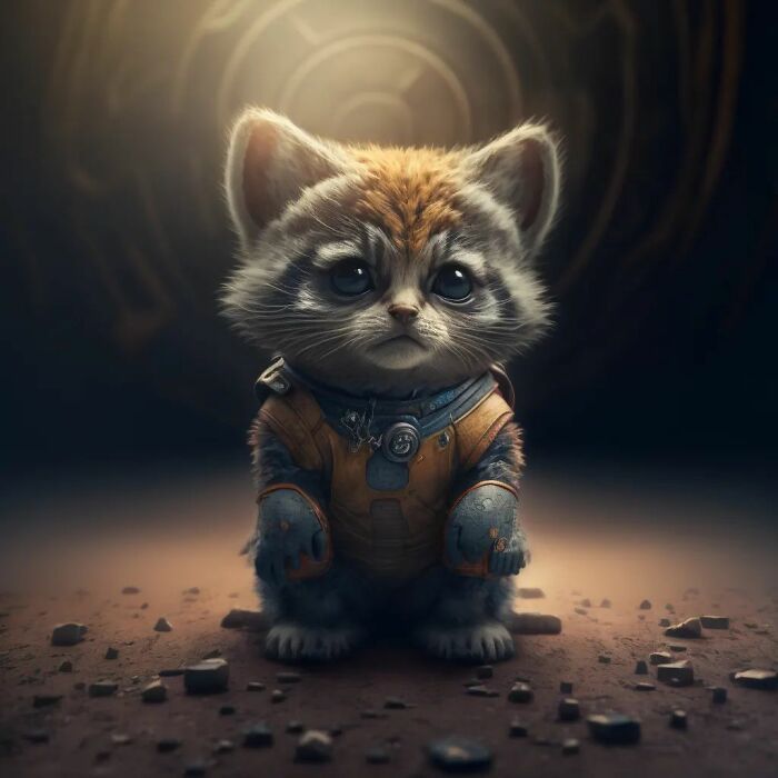 Artista reimaginou personagens famosos de desenhos animados e filmes como adoráveis gatinhos (40 fotos) 17 Artista reimaginou personagens famosos de desenhos animados e filmes como adoráveis gatinhos (40 fotos) 17