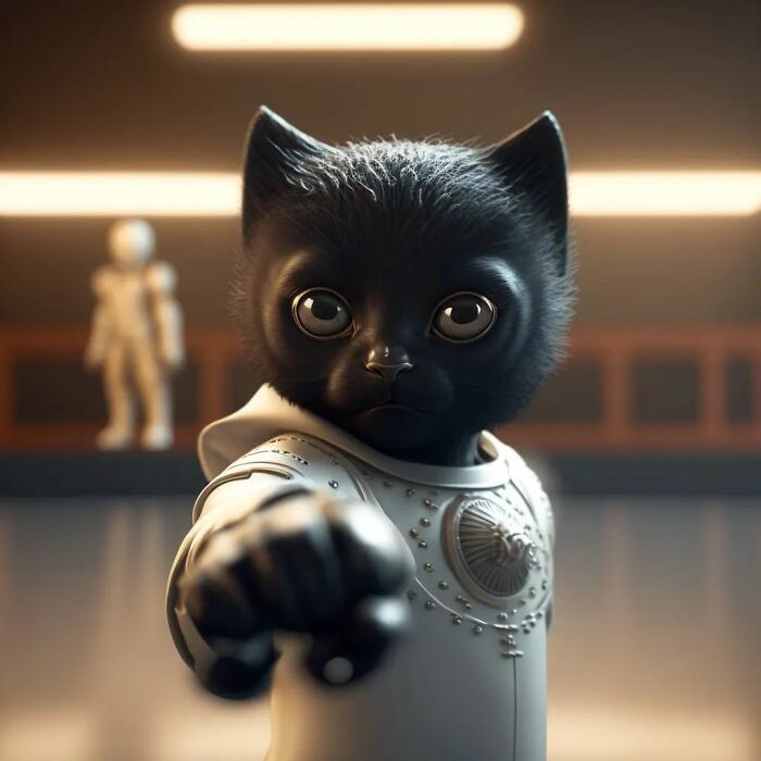 Artista reimaginou personagens famosos de desenhos animados e filmes como adoráveis gatinhos (40 fotos) 24 Artista reimaginou personagens famosos de desenhos animados e filmes como adoráveis gatinhos (40 fotos) 24