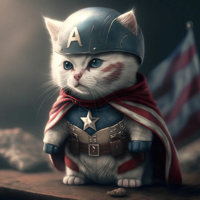 Artista reimaginou personagens famosos de desenhos animados e filmes como adoráveis gatinhos (40 fotos) 27 Artista reimaginou personagens famosos de desenhos animados e filmes como adoráveis gatinhos (40 fotos) 27