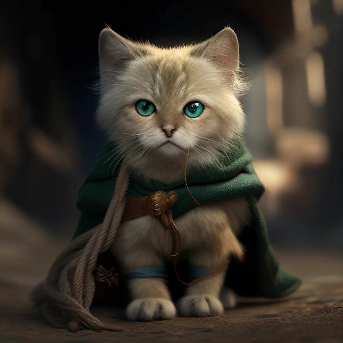 Artista reimaginou personagens famosos de desenhos animados e filmes como adoráveis ​​gatinhos (40 fotos) 30