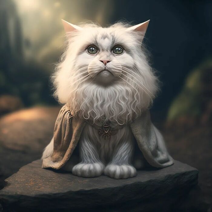 Artista reimaginou personagens famosos de desenhos animados e filmes como adoráveis gatinhos (40 fotos) 32 Artista reimaginou personagens famosos de desenhos animados e filmes como adoráveis gatinhos (40 fotos) 32