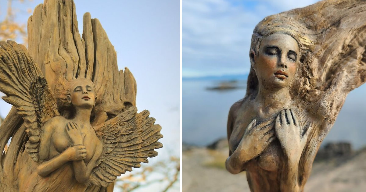 38 impressionantes esculturas de madeira de Debra Bernier
