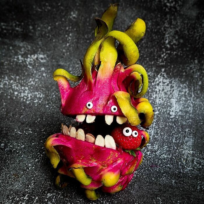 Artista usa comida para criar arte bem humorada (35 fotos) 13