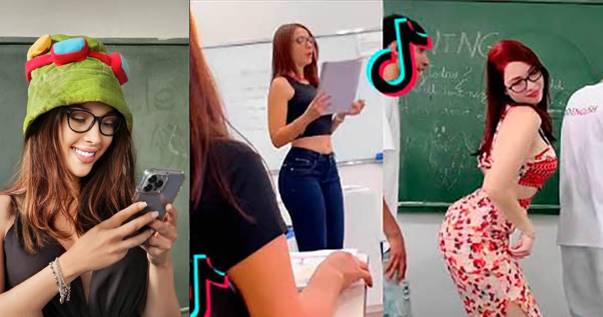 Era tudo uma farsa? Ela não é professora? Cibelly Ferreira?