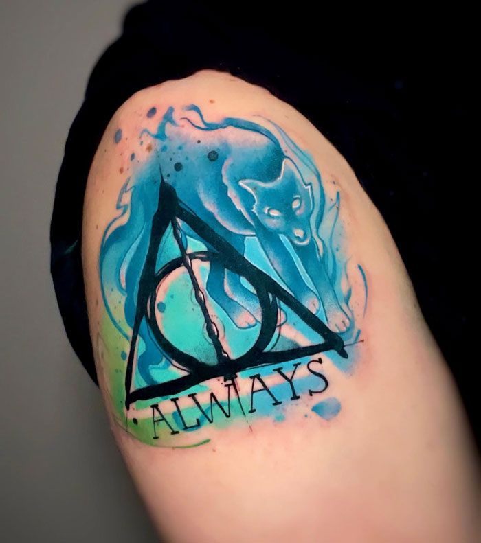 42 ideias de tatuagem de Harry Potter 7