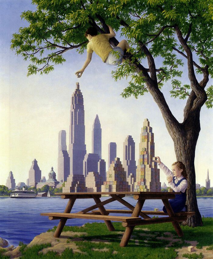 Paisagens Surrealistas: A Arte Alucinante de Rob Gonsalves (40 fotos) 14