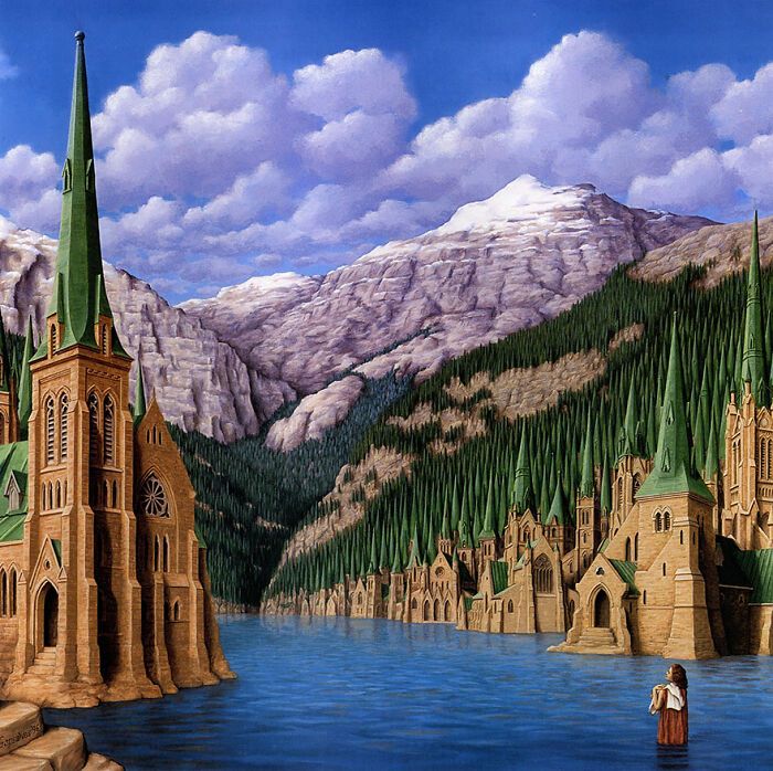 Paisagens Surrealistas: A Arte Alucinante de Rob Gonsalves (40 fotos) 21