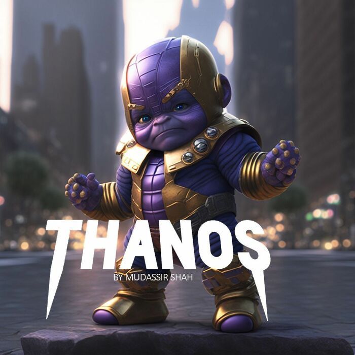 40 transformações de personagens da cultura pop em bebês adoráveis graças à tecnologia AI 17