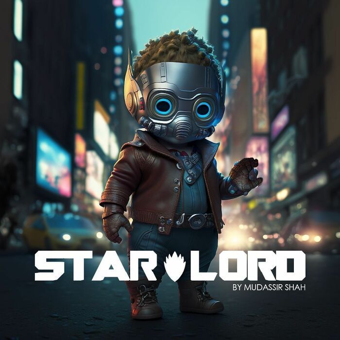 40 transformações de personagens da cultura pop em bebês adoráveis graças à tecnologia AI 19