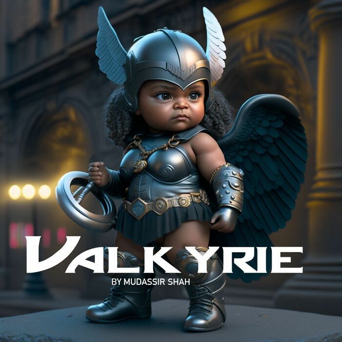 40 transformações de personagens da cultura pop em bebês adoráveis graças à tecnologia AI 22