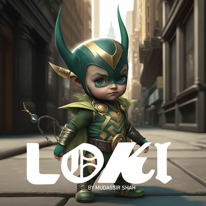 40 transformações de personagens da cultura pop em bebês adoráveis graças à tecnologia AI 25