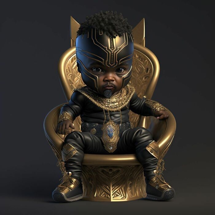 40 transformações de personagens da cultura pop em bebês adoráveis graças à tecnologia AI 27