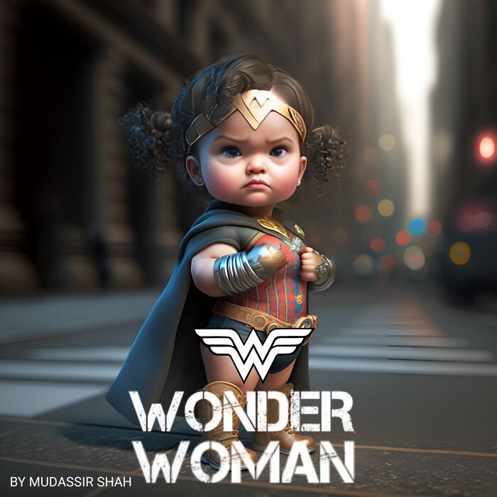 40 transformações de personagens da cultura pop em bebês adoráveis graças à tecnologia AI 34