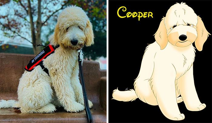 Artista transforma animais de estimação em adoráveis personagens dos filmes da Disney (32 fotos) 18