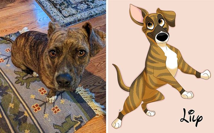 Artista transforma animais de estimação em adoráveis personagens dos filmes da Disney (32 fotos) 26