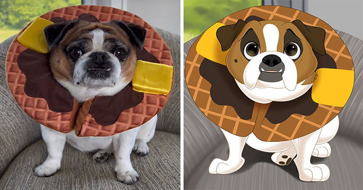 Artista transforma animais de estimação em adoráveis personagens dos filmes da Disney (32 fotos)