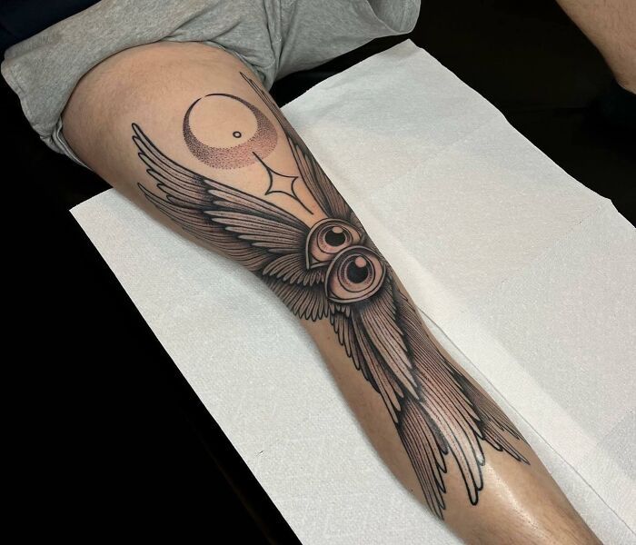 42 tatuagens incríveis que transformam os joelhos em obras de arte! 1