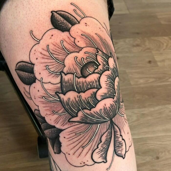 42 tatuagens incríveis que transformam os joelhos em obras de arte! 8