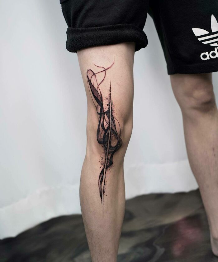 42 tatuagens incríveis que transformam os joelhos em obras de arte! 14