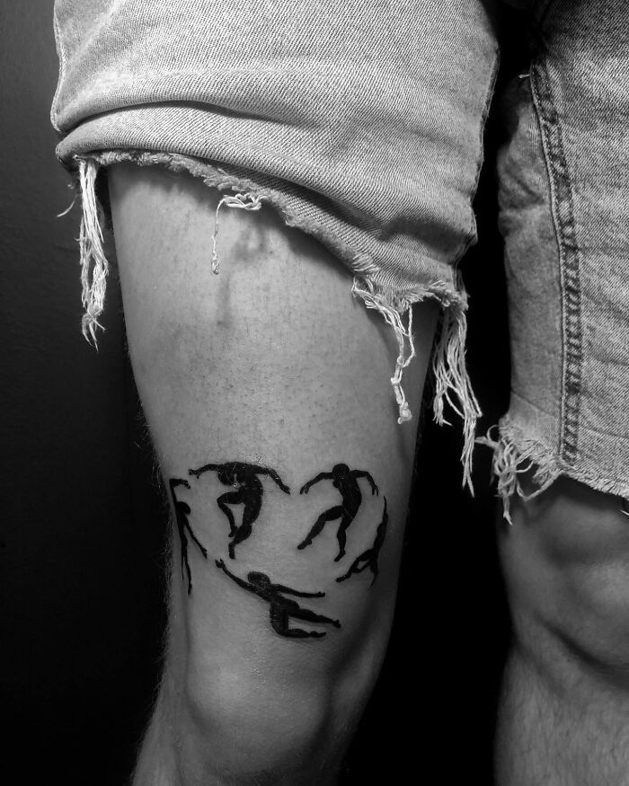 42 tatuagens incríveis que transformam os joelhos em obras de arte! 22