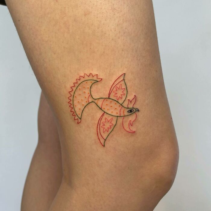 42 tatuagens incríveis que transformam os joelhos em obras de arte! 27