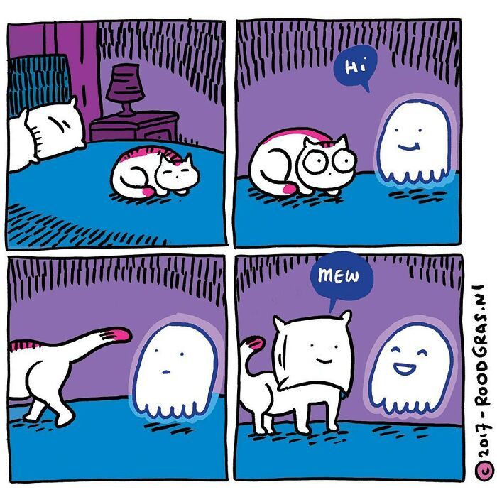 As adoráveis aventuras em quadrinhos de um gato (32 fotos) 6