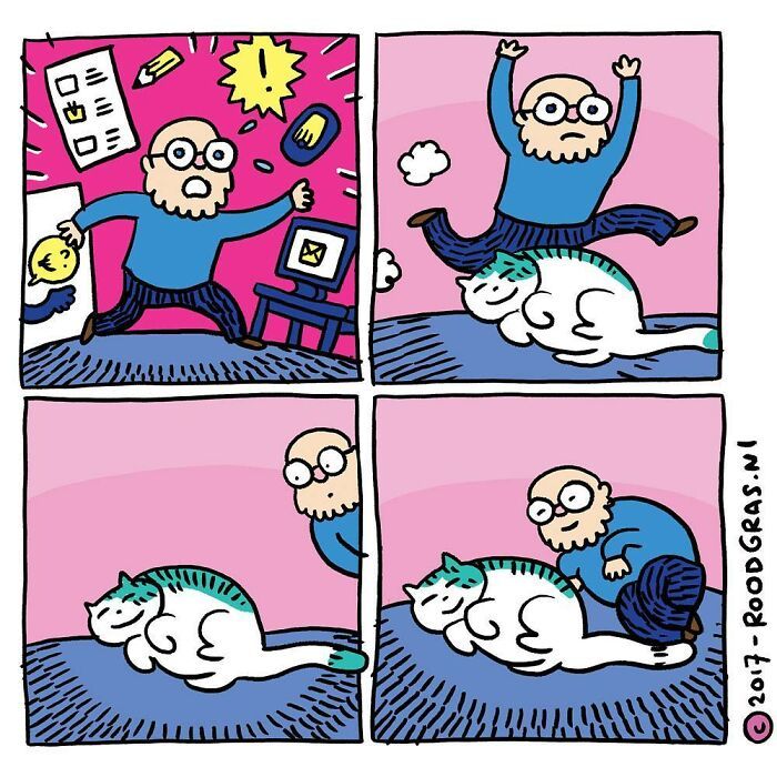 As adoráveis aventuras em quadrinhos de um gato (32 fotos) 7