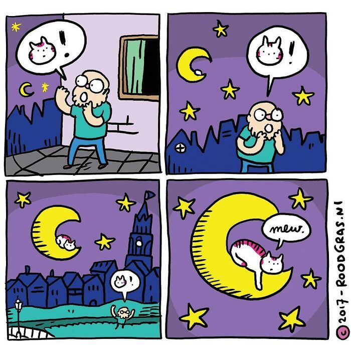 As adoráveis aventuras em quadrinhos de um gato (32 fotos) 14