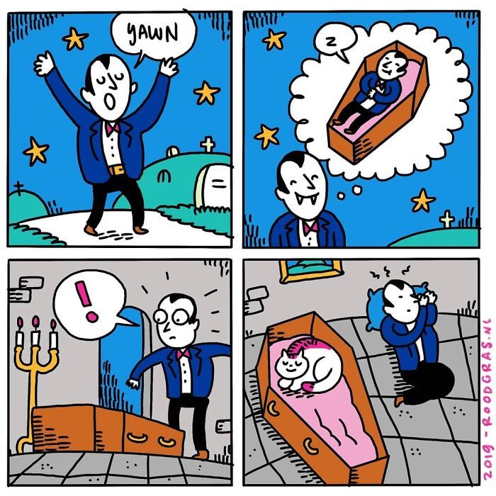 As adoráveis aventuras em quadrinhos de um gato (32 fotos) 16