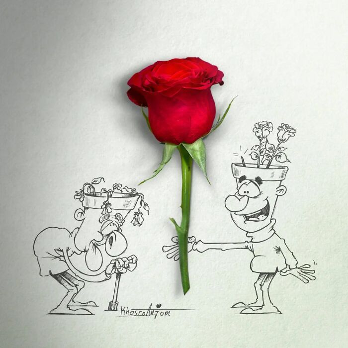 32 Ilustrações únicas de Majid Khosroanjom: Uma fusão extraordinária de arte e realidade 2