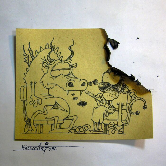 32 Ilustrações únicas de Majid Khosroanjom: Uma fusão extraordinária de arte e realidade 6