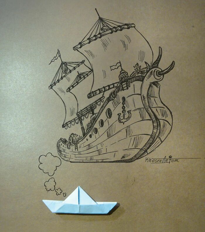 32 Ilustrações únicas de Majid Khosroanjom: Uma fusão extraordinária de arte e realidade 13