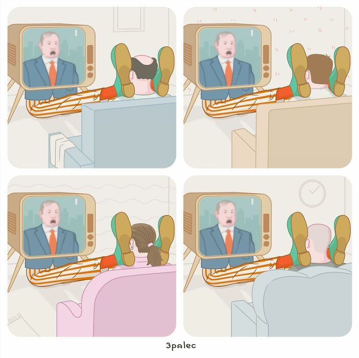 Um artista de quadrinhos com estilo único e críticas incisivas à sociedade (27 quadrinhos) 12