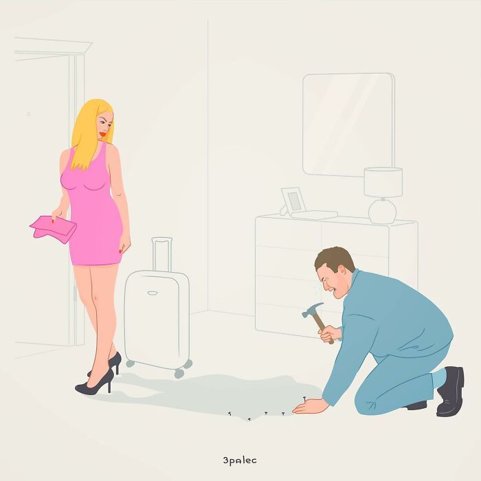 Um artista de quadrinhos com estilo único e críticas incisivas à sociedade (27 quadrinhos) 20