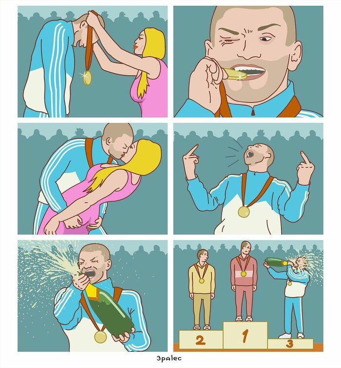 Um artista de quadrinhos com estilo único e críticas incisivas à sociedade (27 quadrinhos) 24