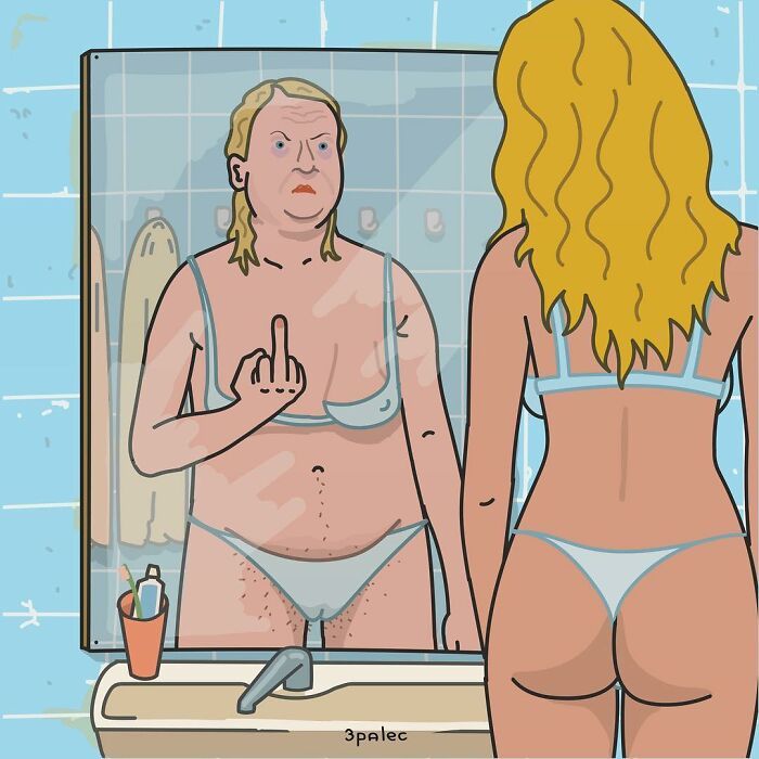 Um artista de quadrinhos com estilo único e críticas incisivas à sociedade (27 quadrinhos) 25